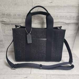 Coach Black Signature Smith Tote NWOT